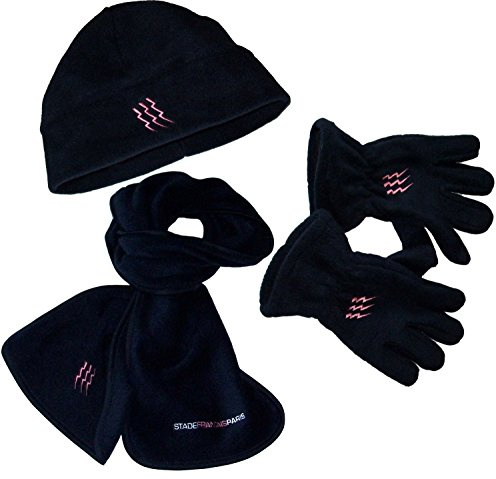 STADE Français Echarpe + Gants + Bonnet Paris - Collection Officielle - Taille Adulte Homme L/XL