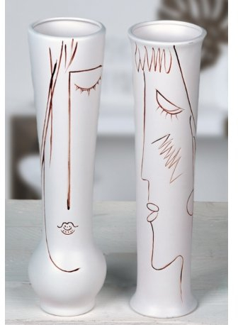 Casablanca Vase Art cremeweiss,H.38cm,Keramik2f.sort.