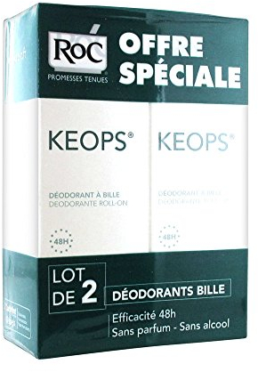 Roc Deodorant Bille Transpiration Abondante Keops 2x30ml