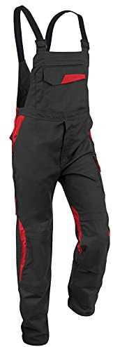 Kübler Arbeitslatzhose Vita Cotton plus, 1 Stück, 40, schwarz/mittelrot, 3L473421-9955-40
