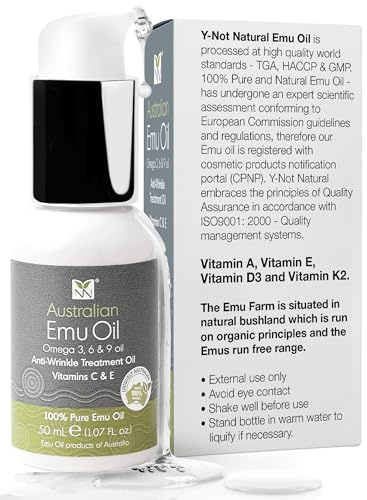 Y NOT Natural, Anti Wrinkle Emu Olio VIT e 50 ML