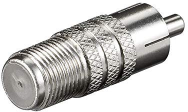 Goobay 11845 Adattatore F: Presa F > Spina RCA - zinco