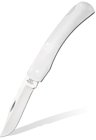 BEAR & SON – Manual 2.25 Folding Pocket Knife | 440 Stainless Steel Clip-Point Blade w/Polished Handle - No Pocket Clip | Slim Lightweight EDC Knife for Men, Pocket Tool for Outdoor & Everyday Carry