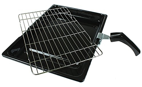 Durable Universal Oven Cooker Grill Pan Rack & Handle 380 x 280mm