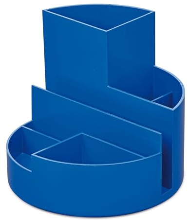 Maul Pennhållare, Original Rund Låda, 7 Fack, Blå, 140 x 125 mm Ø x H, Högglänsande, 4117637, 1 Styck