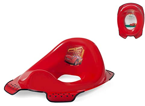 Lulabi Disney Cars Riduttore WC Rigido Rosso – Semplice da Usare, Facile da Pulire, con Design Cars per Bambini, Adatto a Toilette Standard