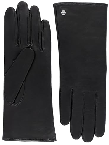Roeckl Damen Handschuhe Classic, Einfarbig, Schwarz (000), 8 (Herstellergröße: 8)