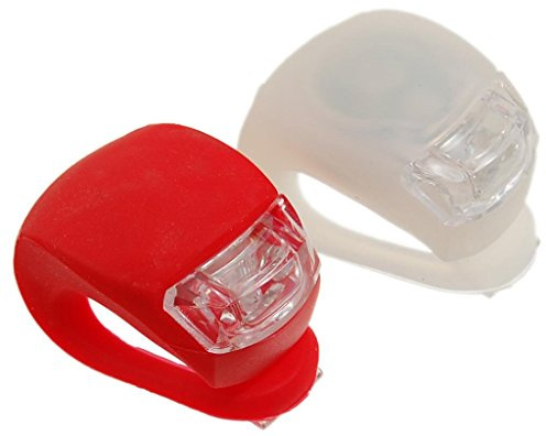 TEMPO DI SALDI Coppia Di 2 Luci a Led Di Sicurezza Per Bici Anteriore E Posteriore