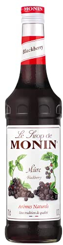 MONIN Premium Blackberry Syrup 700ml for Cocktails and Mocktails. Vegan-Friendly, Allergen-Free, 100 Percent Natural Flavours and Colourings. Sugar Syrup