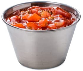 Stainless Steel Ramekins 6oz / 170ml - Pack of 24 - Sauce Pots, Condiment Bowls, Dip Pots