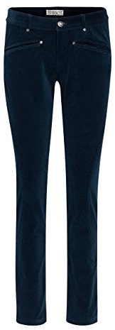 Brigitte von Boch Femme - Maxton Pantalon en Velours côtelé en Style Jodhpur - Bleu Marine, Größe Mode 34-44 M1:40