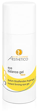 AESTHETICO eye balance gel, 15 ml - Sofort straffende Augenpflege mit intensivem Anti-Aging-Effekt, reduziert Fältchen, wirkt kühlend, feuchtigkeitsspendend und abschwellend bei geschwollenen Augen