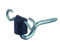 Weidezaun Isolator Torgriffisolator Nylon mit 2 Einhängeösen 7mm Stütze schwarz (10er Pack)