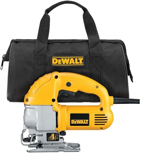 DEWALT Jig Saw, Top Handle, 5.5-Amp, Corded (DW317K), Yellow