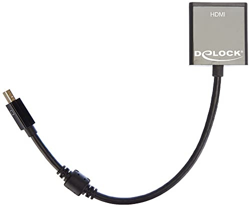 Delock Adapter mini Displayport 1.2 kontakt > HDMI-uttag 4K aktiv svart