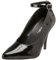 Pleaser Vanity-431 Damen Pumps mit Knöchelriemen, Schwarz (schwarzer Lack), 39 EU