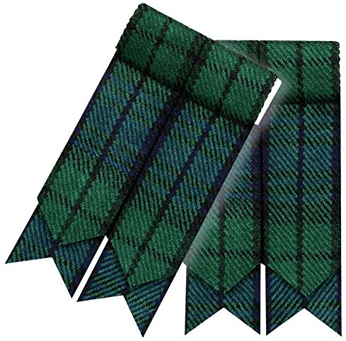 Hamilton Kilts Calcetines para Kilt Hombre con Ligas, Estilo Highland - Blackwatch