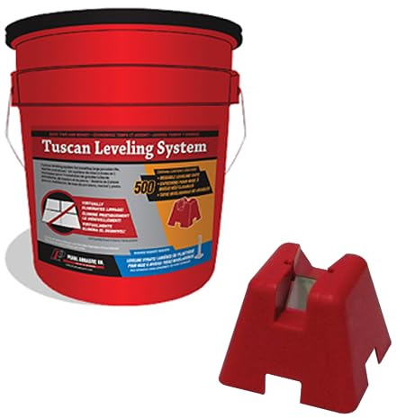 PEARL ABRASIVE CO. Tuscan Leveling System Bucket of 500 Caps