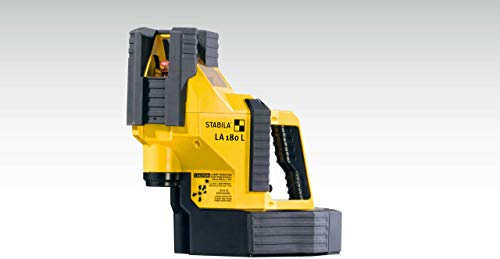 STABILA LA 180 L Multi-Line Laser Level Kit, 6-Piece Set, Includes Laser, Receiver & Bracket, Enhancement Glasses, Magnetic Targets, Batteries & Hard Shell Case (Safety Class ll, <1mW power output)