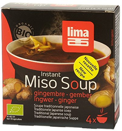 Sopa Miso Instantánea de Jengibre Lima 60g