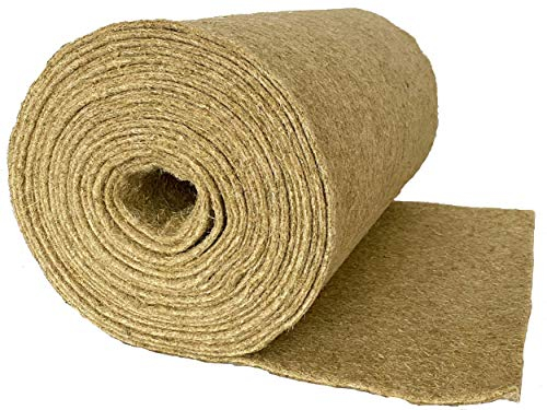 pemmiproducts Nagerteppich 100% Hanf, Meterware, 0,50 m x 10,00 m x ca. 0,5 cm dick, Nagermatte, Hanfmatte für Kaninchen,Meerschweinchen, Nager,Hemp mat