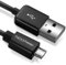 deleyCON 1m Micro USB Ladekabel Datenkabel Kompatibel für Android Handys Smartphones Tablets MP3 Player Kameras uvm. - Schwarz