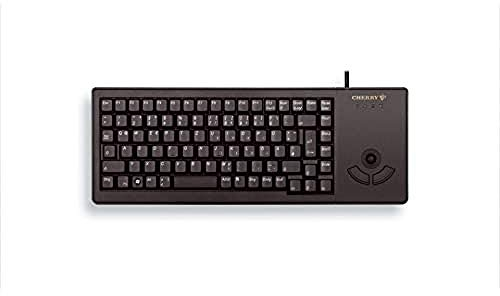 CHERRY G84-5400 XS, Tastiera Compatta con Trackball, Layout EU (QWERTY), Con Cavo (Connessione USB-A), Interruttori Meccanici CHERRY ML, Nero