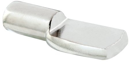 Prime-Line U 10166 Shelf Support Peg, 5mm, Steel Construction, Nickel Plated (8 Pack)