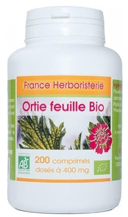 ORTIE piquante BIO AB 200 comprimés dosés à 400 mg en comprimés.