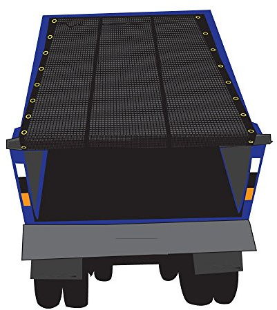 Xtarps 7.5' x 26' Premium Dump Truck Tarp Vinyl Mesh Tarp Fits Most Manual or Electric Dump Truck System