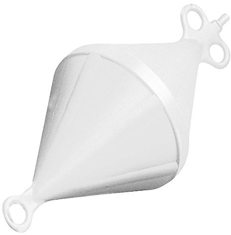 Boote & Yachten Kantschuster Doppelspitzboje │ Ankerboje │ Mooringboje │ Volumen: 10 Liter - Farbe: weiß