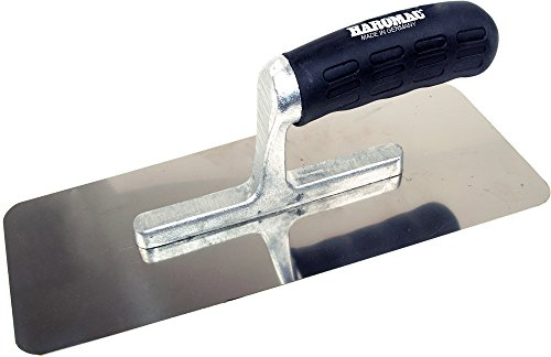 Haromac 10519280 - Paleta de albañil (inoxidable, 280 x 120 x 100 mm, mango negro)