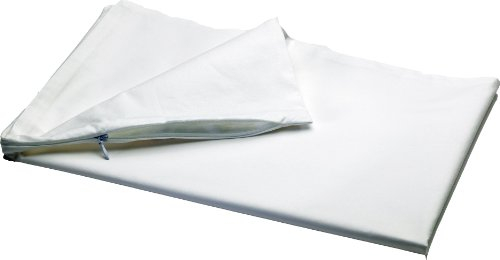 Mediflow Anti-Allergen-Kissenbezug – 100% Baumwolle, beruhigender Schutz für empfindliche Haut, maschinenwaschbar, hochwertiges Aegis-Finish und Oeko-Tex, Weiß (40 x 80 cm)