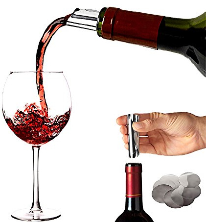 50 x Silver Wine Pourer Stop Wine Drop Pouring Disk