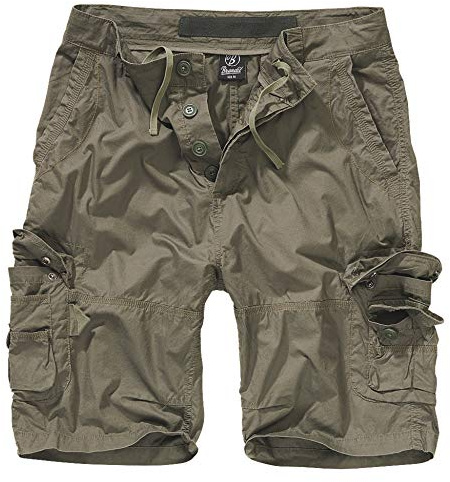 Brandit Ty shorts, lätta shorts, 100% bomull, storlekar S till 5XL, oliv, M