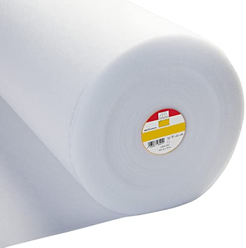 Vlieseline - Rembourrage thermocollant en polaire douce - blanc - H640 5 Metres: 5m x 90cm