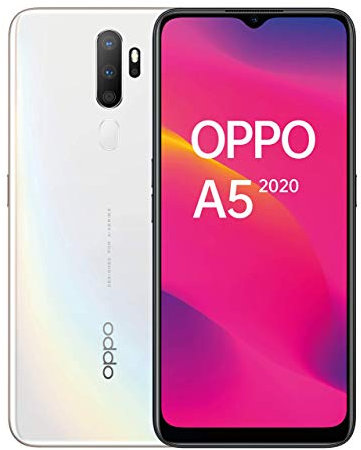 Oppo A5 2020 Smartphone débloqué (3 Go Ram - 64 Go) Dazzling White (Reconditionné)
