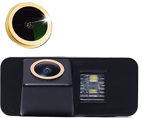 【Fisheye-Glaslinse】 IP68 industriell wasserdicht und stoßfest Hochwertige Kfz-Kennzeichenbeleuchtung Rückfahrkamera, Ersatz für Ford Mondeo BA7 ab 2007/Focus II Facelift C/Kuga ab 2008/S-Max ab 2006