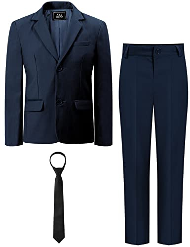 mintgreen Trajes de Comunion Niño, Traje de Novia Formal PAJE Chaqueta y Pantalones, Azul Oscuro, 5-6 Años, Etiqueta 6