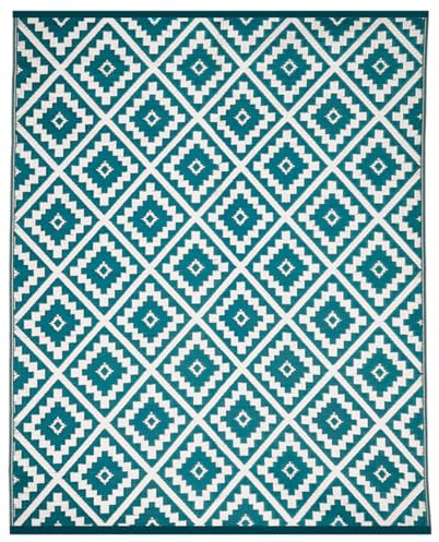 IDMarket - Tapis extérieur Bahamas Bleu Canard 180 x 280 CM