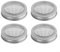 4 Stück Edelstahl-Keimglasdeckel, Sieb, Sieb, Filterabdeckung für Glas, Sprossen, 70 mm