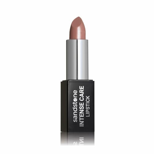 Sandstone Scandinavia Pflegender Lippenstift Nude-Braun – Hochpigmentiert & langanhaltend – Hypoallergen, pflegend & feuchtigkeitsspendend – Für empfindliche Lippen (43 Barely There)