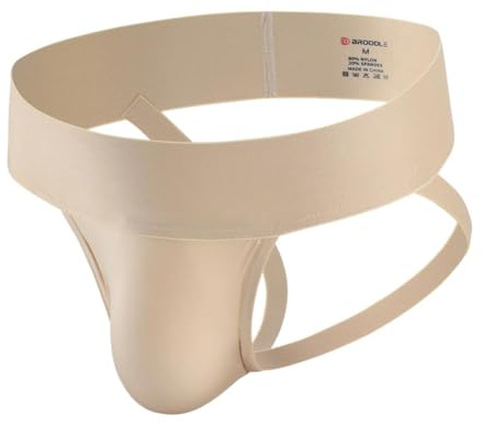 BRODDLE Men's Jockstrap Nylon Pouch 2.5 Inch Wide Band Performance Workout Daily Sports Athletic Supporters