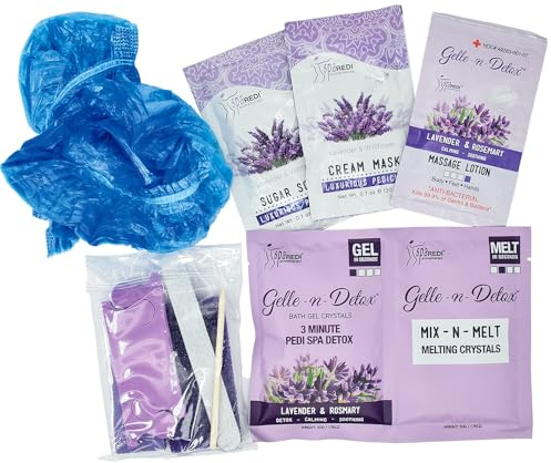 SPA REDI Gelle-n-Detox Professional Pedicure System | All-in-One Hygienic & Luxury Pedicure Treatment for Clinical Safety and a Memorable, High-Slip Massage Experience 10 in 1 Bundle