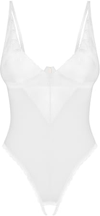 Selente Love & Fun - Conjunto de lencería seductora de 2 piezas para mujer de exterior y cuerpo y venda exclusiva de satén, , Rojo-abierto espalda ouvert, XS-S