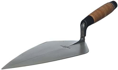 Marshalltown 34L12 12-inch Brick Trowel Wide London - Leather Handle M/T34L12