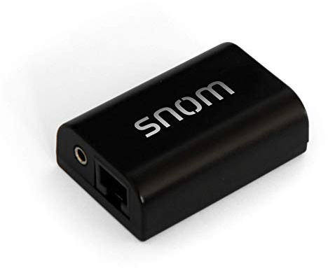 Snom EHS Wireless Headset Adapter (herstellerspezifische EHS-Protokolle, Signalisierung des Klingeltons, DHSG-Standard, kein zusätzliches Netzteil erforderlich), Schwarz, 00002362