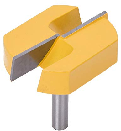 Fresa Plana Madera 8mm, Broca Fresadora Mesa de Madera Limpieza de la Superficie Inferior Ranurado Cepillado Fresadora Fresa