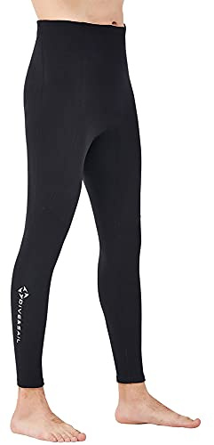 Wetsuit Pants Women Men Neoprene Long Pants 2MM Diving Swimming Surfing Leggings, 3MM 1.5MM Swim Tights Pant Wetsuits Shorts Warm Sun Protection for Snorkeling Scuba Water Sports (2mm Men, XL)