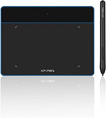 XP-PEN Deco Fun XS Grafik-Tablet, digitales Zeichnen, 10,2 x 7,6 cm (4 x 3 Zoll), für E-Learning und Telearbeit, tragbar, mit Stift P01, 8192 Druckstufen